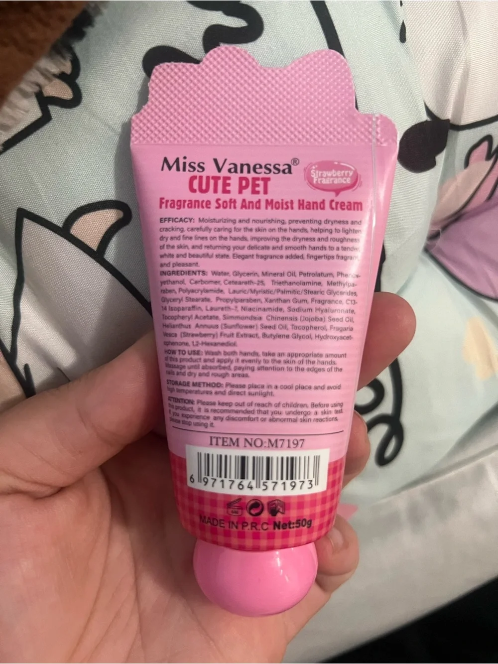 Cute Strawberry Fragrance Hand Cream -l